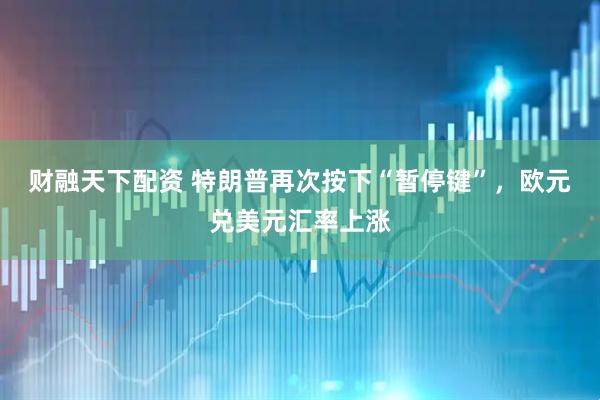财融天下配资 特朗普再次按下“暂停键”，欧元兑美元汇率上涨